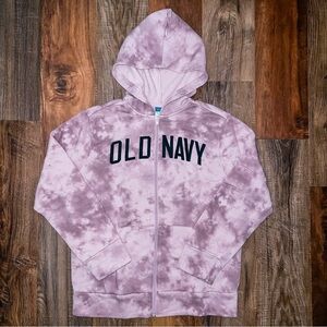 Old Navy Girls Tie Dye Logo Hoodie, Size XL (14-16)